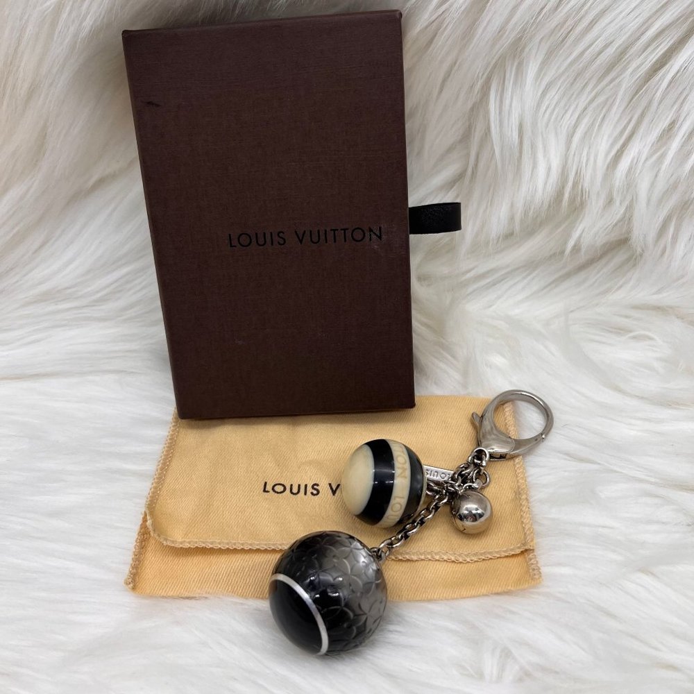 Louis Vuitton Bijoux Sac Launch Keychain Bag Charm in Silver Hardware